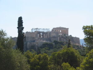 The Athenian acropolis from below. Photo credit: Michele Kennerly